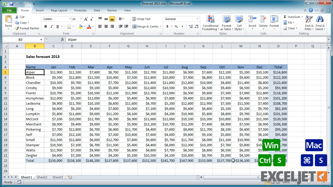 Excel Tutorial How To Save A Workbook